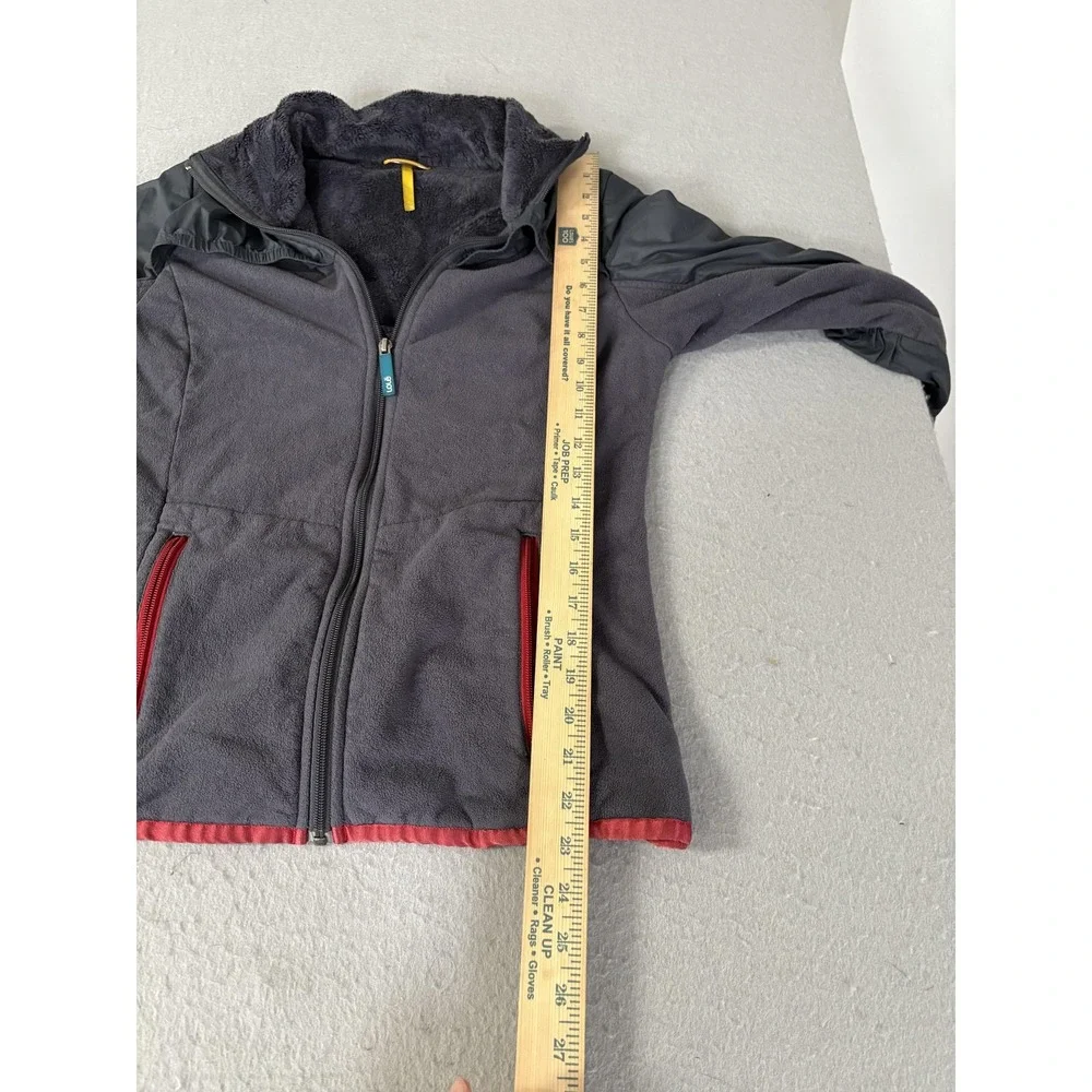 Lole Jacket Womens Medium Gray Fleece Full‎ Zip Colorblock Hiking Warm Lined